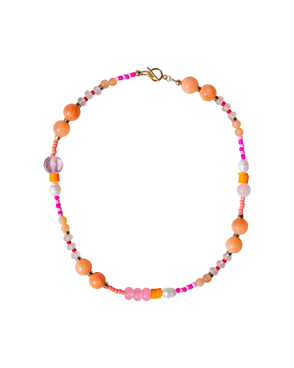 party mix beaded necklace