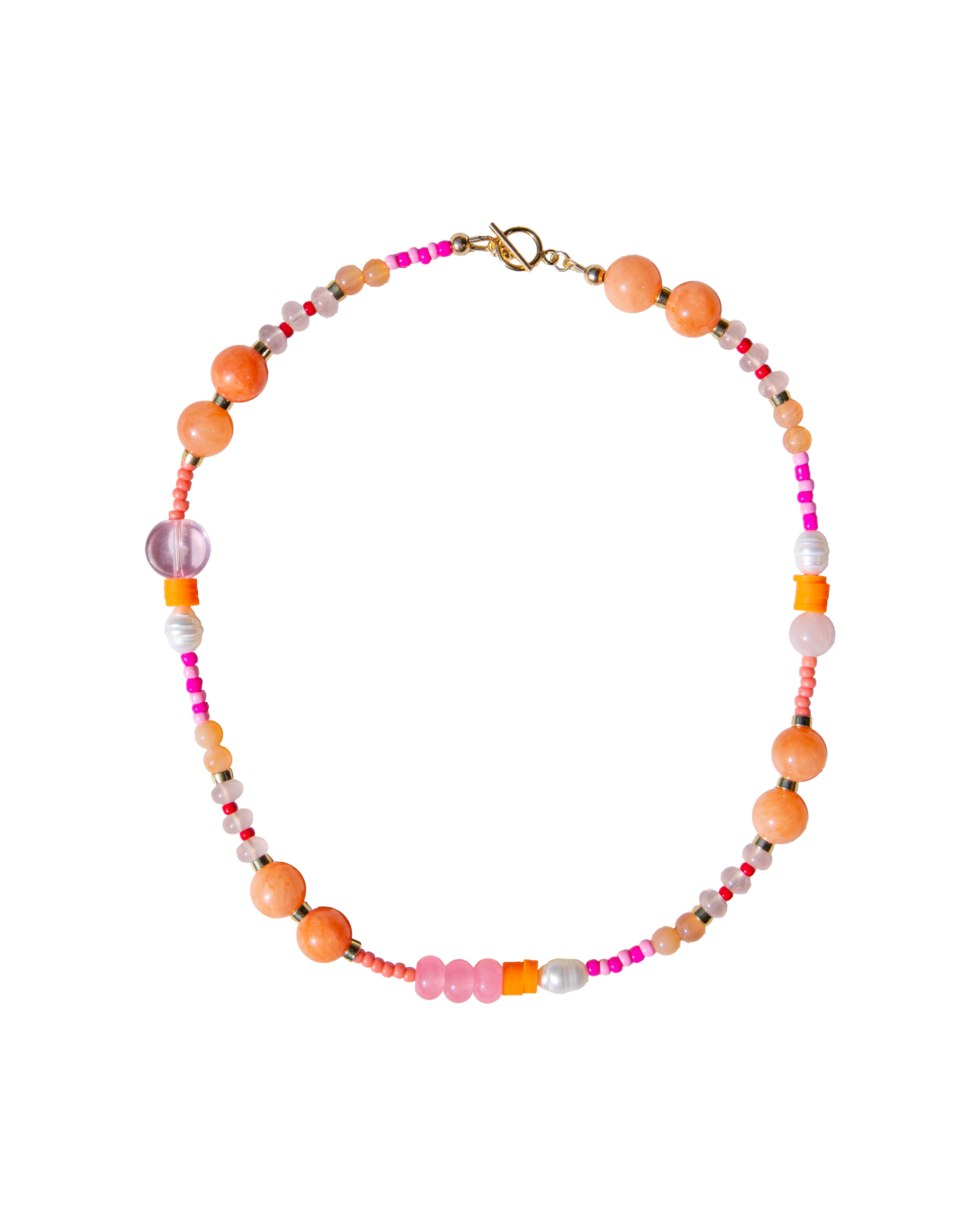 party mix beaded necklace