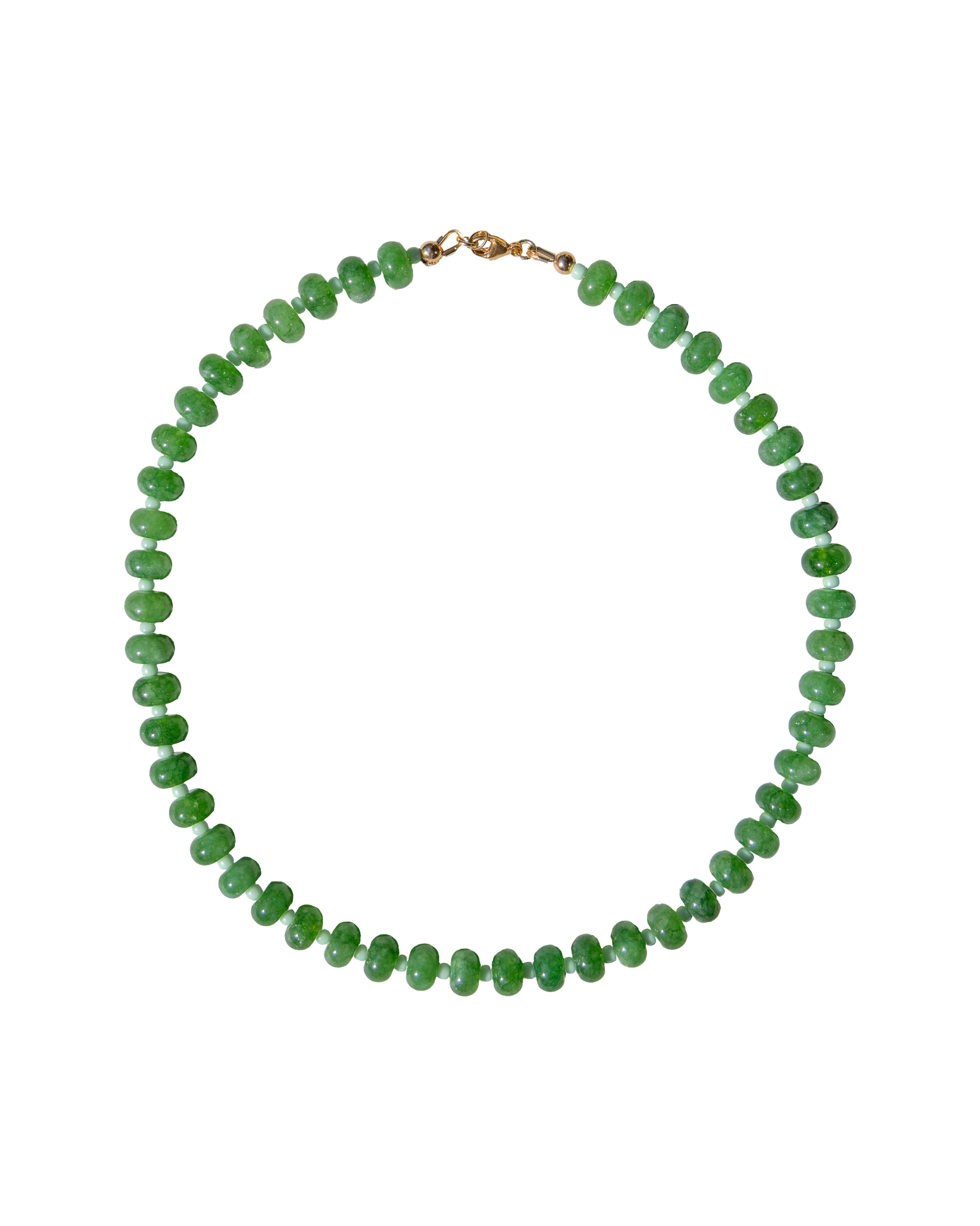 seaing green beaded necklace