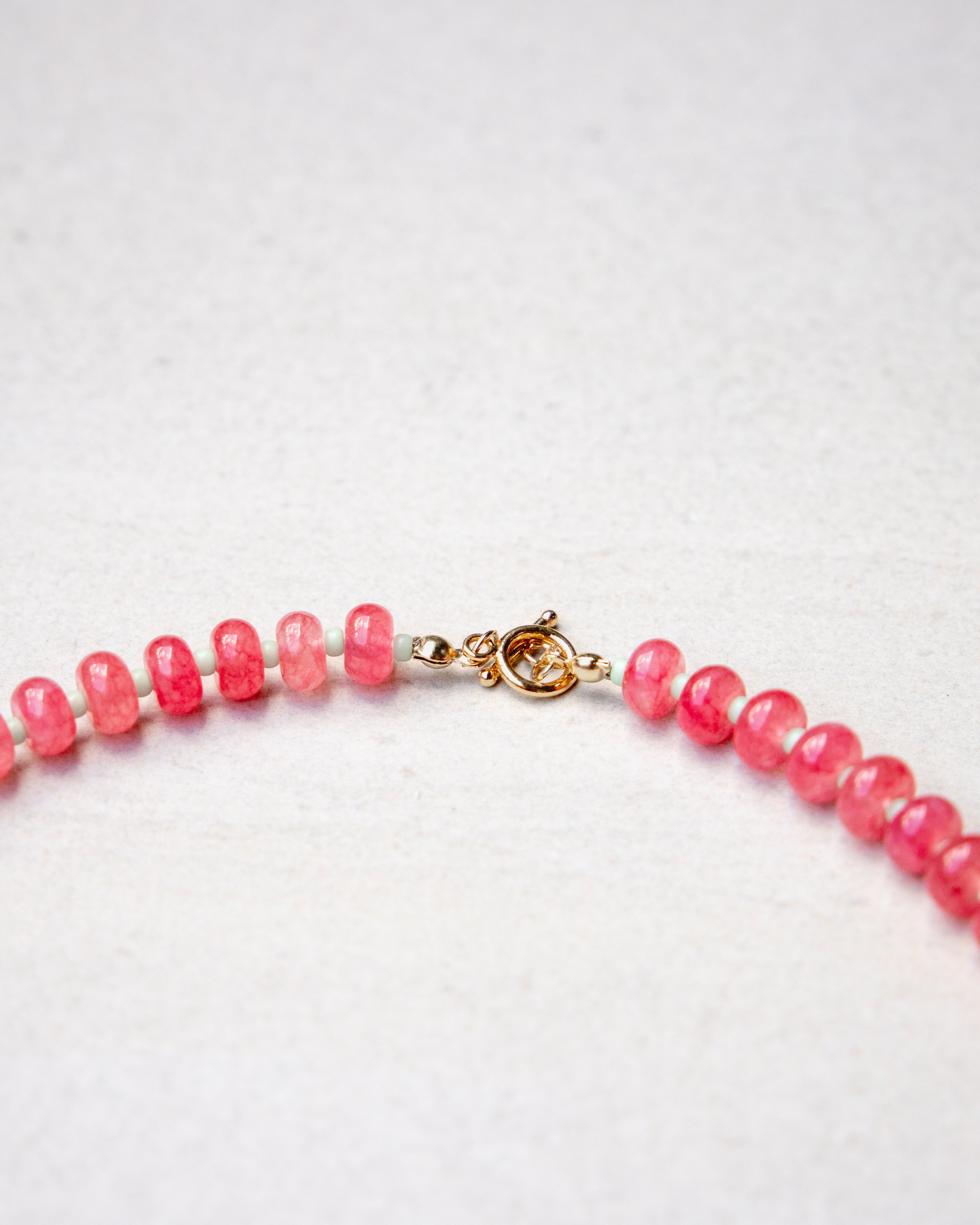 cotton candy sky beaded necklace