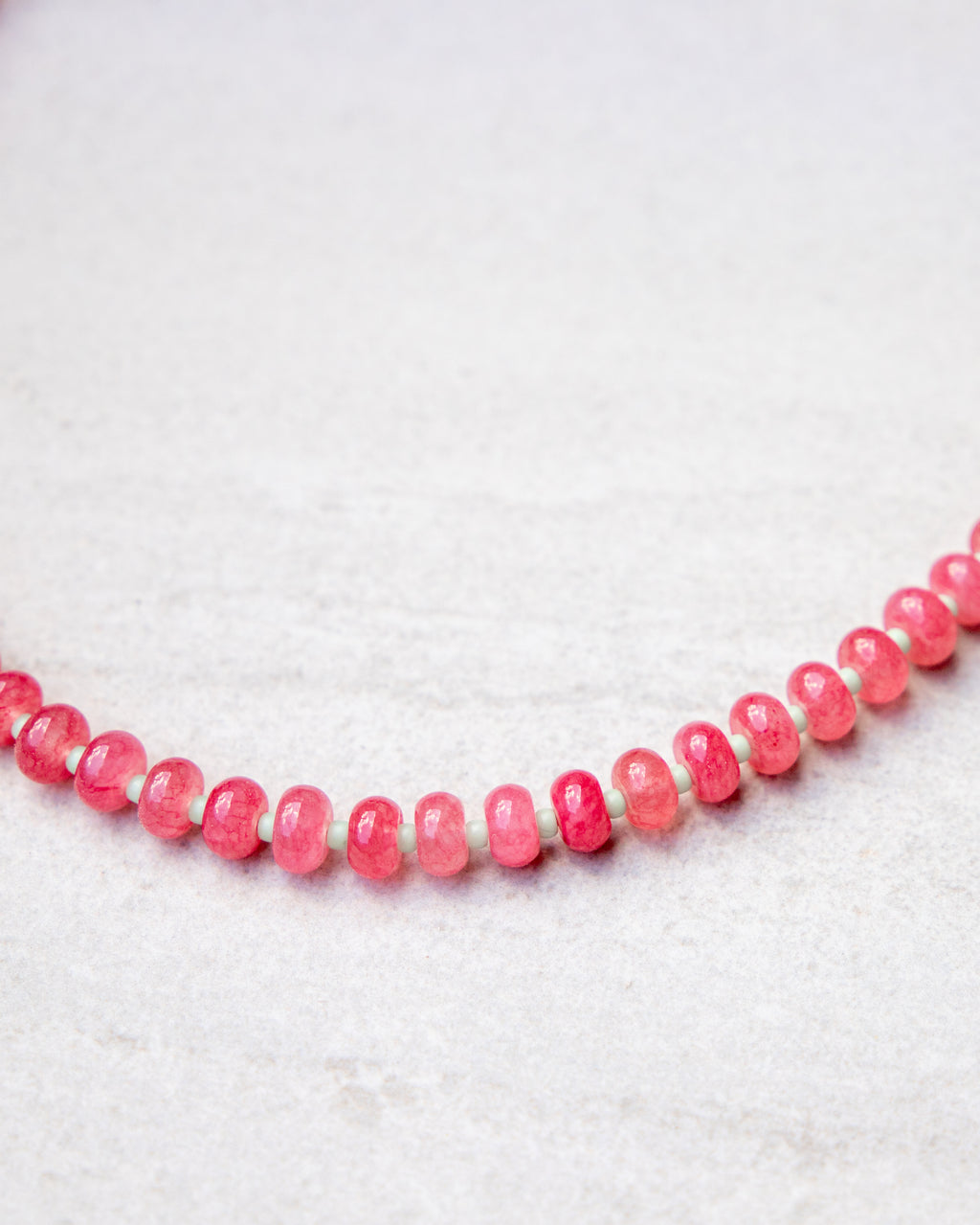 cotton candy sky beaded necklace