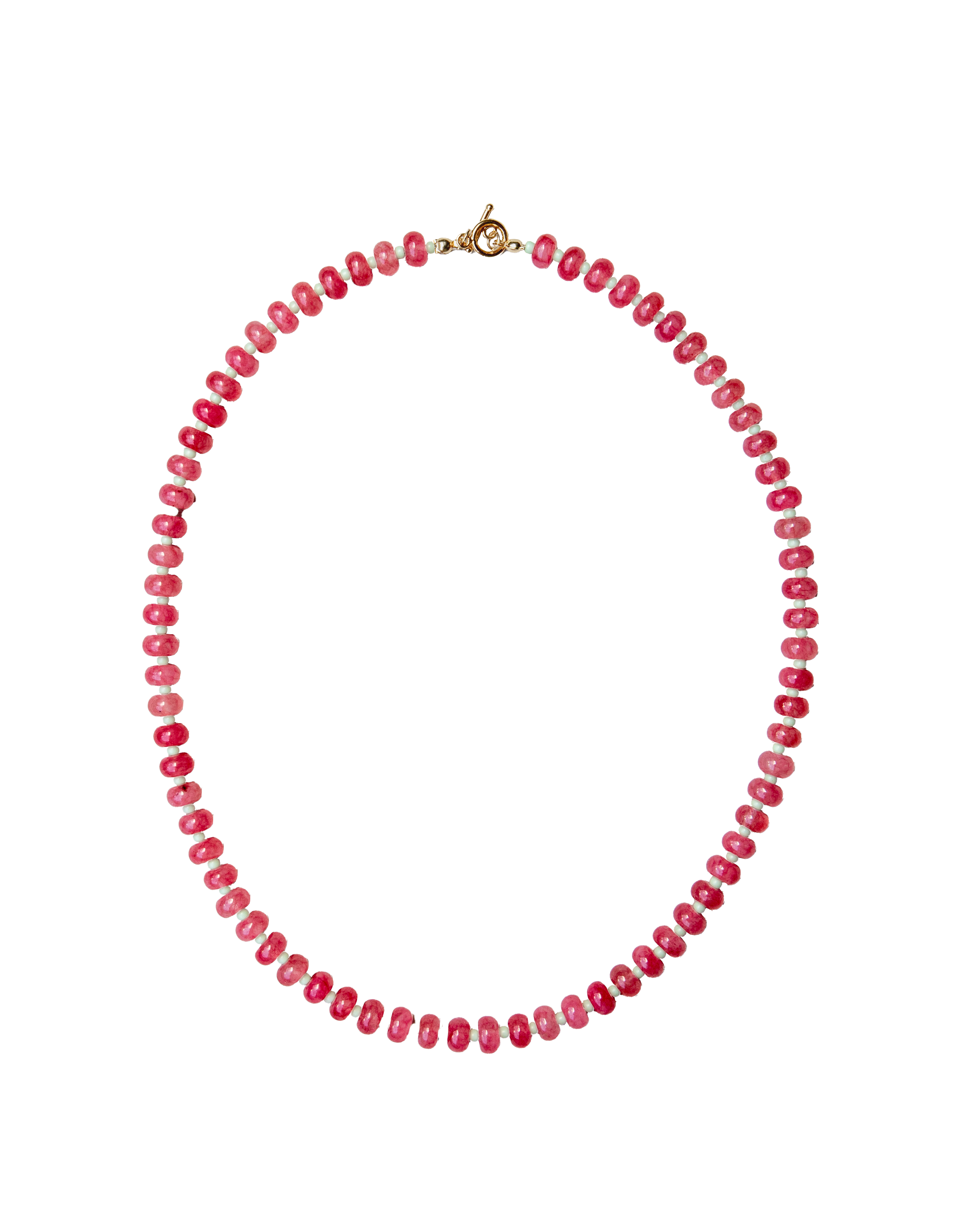 cotton candy sky beaded necklace