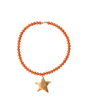 sorbet star beaded necklace with star charm