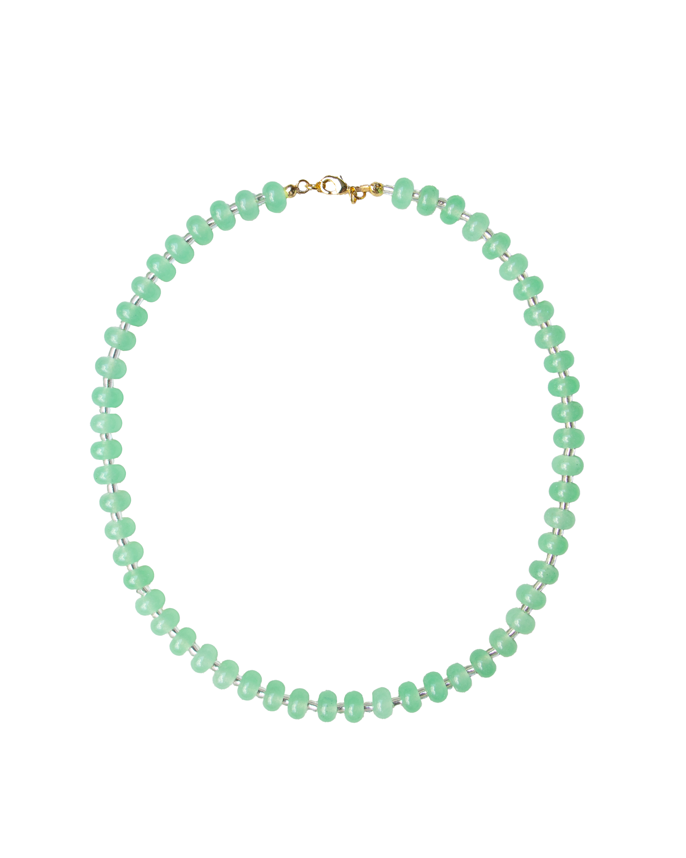 seafoam beaded necklace