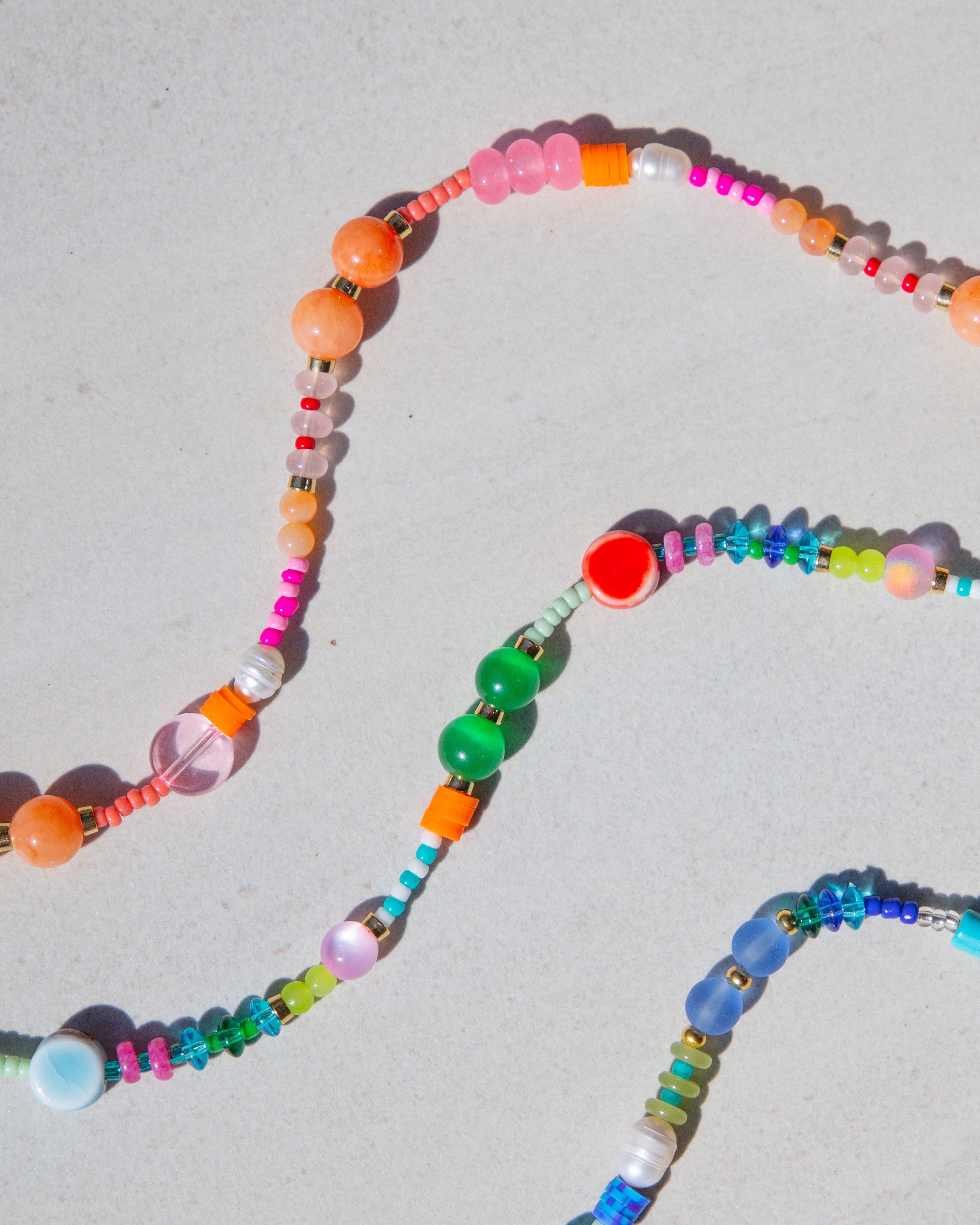 party mix beaded necklace